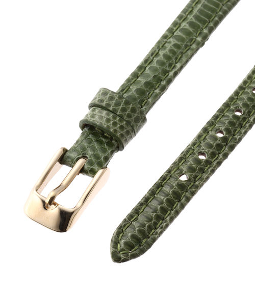 HIROB(ヒロブ)の「lizard leather belt 10mm Green(その他・レディース・グリーン・FREE)」の5枚目の写真
