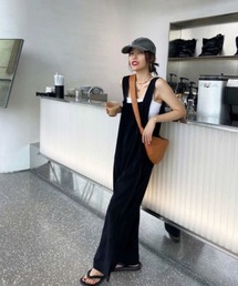 Ritzy（リッツィー）の「ワイドストレート サロペット（サロペット/オーバーオール）」