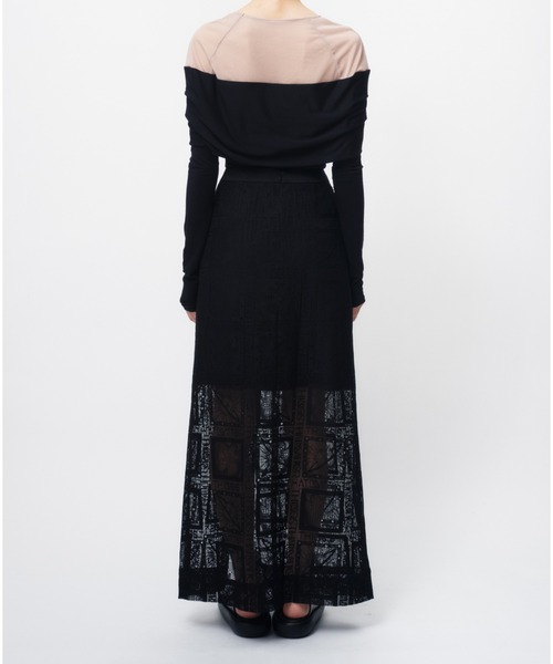 THINGS THAT MATTER（シングス ザット マター）の「THIRD EYE(i) LACE SKIRT/ サードアイレーススカート（スカート・レディース・ホワイト/ブラック・1/2）」の13枚目の写真