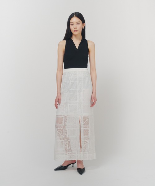 THINGS THAT MATTER(シングス ザット マター)の「THIRD EYE(i) LACE SKIRT/ サードアイレーススカート(スカート・レディース・ホワイト/ブラック・1/2)」の21枚目の写真