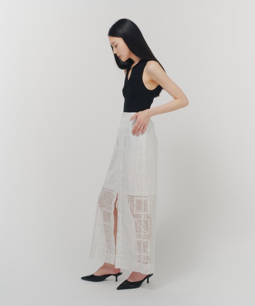 THINGS THAT MATTER(シングス ザット マター)の「THIRD EYE(i) LACE SKIRT/ サードアイレーススカート(スカート・レディース・ホワイト/ブラック・1/2)」の22枚目の写真