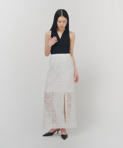 THINGS THAT MATTER(シングス ザット マター)の「THIRD EYE(i) LACE SKIRT/ サードアイレーススカート(スカート・レディース・ホワイト/ブラック・1/2)」の20枚目の写真