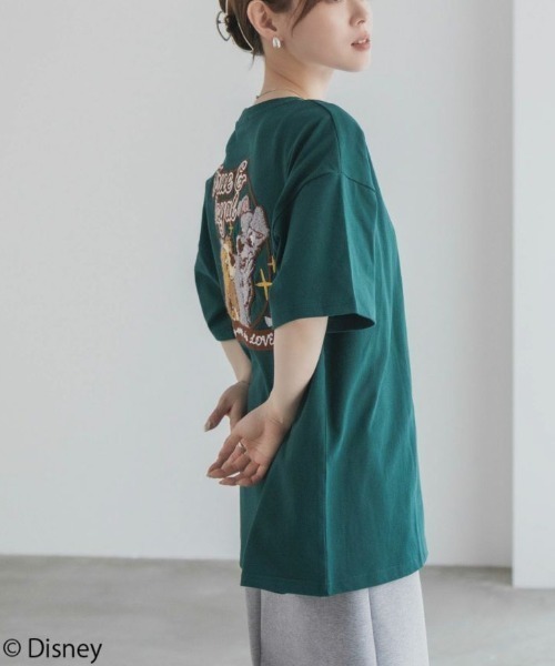 Disney わんわん物語 レディー＆トランプ / サガラ刺繍Tシャツ（T