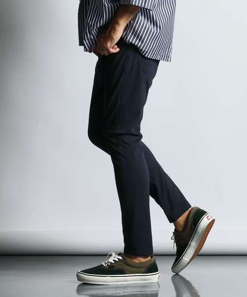 The DUFFER of ST.GEORGE（ザダファーオブセントジョージ）の「[360° THE CIRCLE STRETCH] BY WONDER SHAPE：セットアップ ライトピケジャージ素材 5PKスリムパンツ（その他パンツ・メンズ・ブラック/ネイビー・SMALL/MEDIUM/LARGE/X-LARGE）」の7枚目の写真