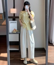 【Y2Kガーリー】カジュアル9分丈パンツ