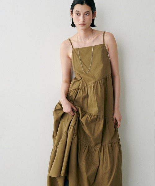 LARUTA(ラルータ)の「【LARUTA】ランダムティアードキャミワンピース(ワンピース・レディース・ミント/キャメル/ブラック・FREE)」の10枚目の写真