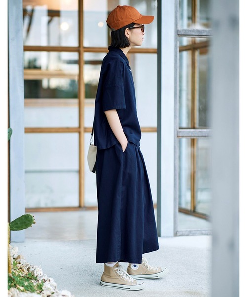 ブラウス シャツ CRISPYカルゼターンバックシャツ レディース CRISPYカルゼターンバックシャツ|allureville OFFICIAL SITE