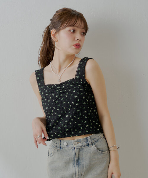 Chico（チコ）の「【SET ITEM】フラワーボレロ+タンクセット（T