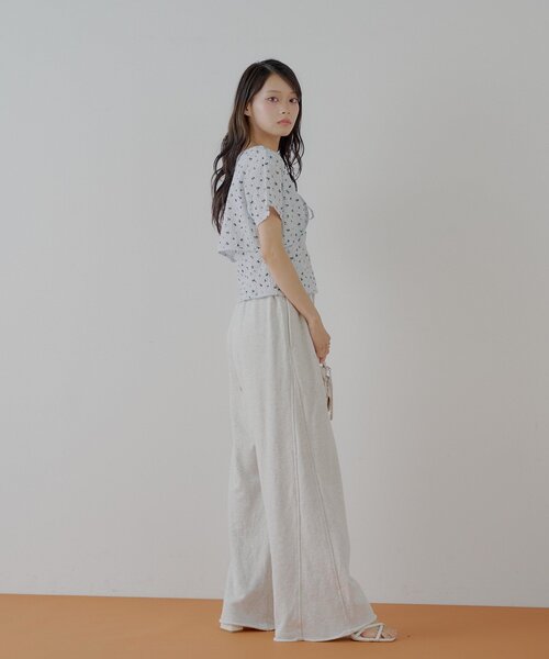 チョンロ　セット セール】【SET ITEM】フラワーボレロ+タンクセット（Tシャツ