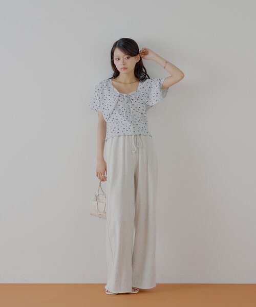 セール】【SET ITEM】フラワーボレロ+タンクセット（Tシャツ