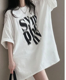 文字プリント 半袖Tシャツ