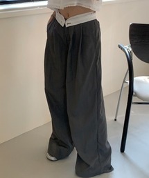 YUGA_YGMC　High waist tuck wide pants