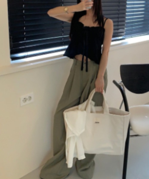FREE STYLISTS(フリー スタイリスト)の「YUGA_YGMC High waist tuck wide pants(その他パンツ・レディース・グレー/カーキ・M/S)」の17枚目の写真