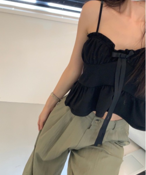 FREE STYLISTS(フリー スタイリスト)の「YUGA_YGMC High waist tuck wide pants(その他パンツ・レディース・グレー/カーキ・M/S)」の13枚目の写真