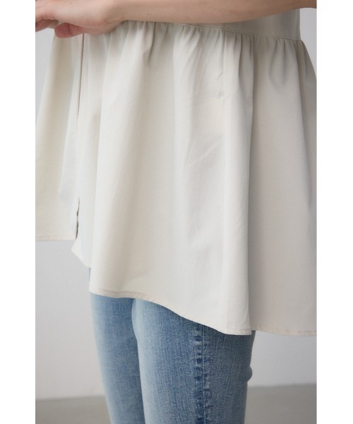 AZUL by moussy（アズールバイマウジー）の「C/T撥水フード付ジップベスト（ベスト・レディース・ブルー/ブラック/ライトベージュ・FREE）」の21枚目の写真