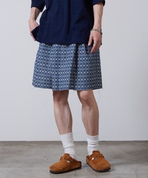 superNova./スーパーノヴァ Wrap Short-Indigo Tribal ショーツ 夏服