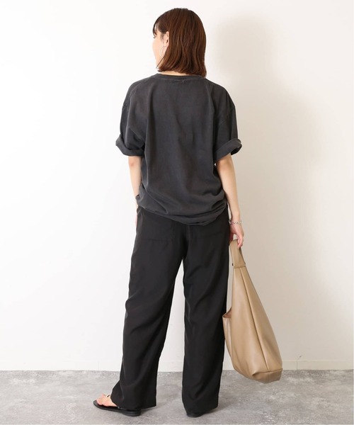 SLOBE IENA(スローブイエナ)の「《追加2》フィブリルリラックスパンツ(その他パンツ・レディース・ブラック/ブラウン・38/40)」の5枚目の写真