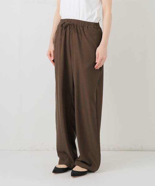 SLOBE IENA(スローブイエナ)の「《追加2》フィブリルリラックスパンツ(その他パンツ・レディース・ブラック/ブラウン・38/40)」の17枚目の写真
