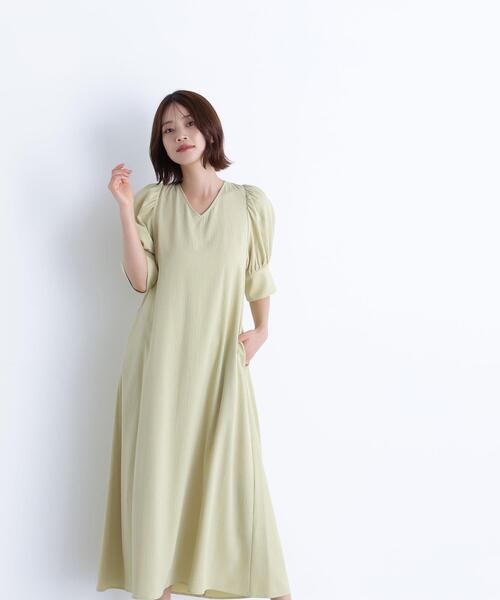 NATURAL BEAUTY BASIC(ナチュラルビューティーベーシック)の「◇バックリボンリラクシーワンピース(ワンピース・レディース・ブラック/ブラウン/ライトグリーン・MEDIUM/P/S)」の19枚目の写真