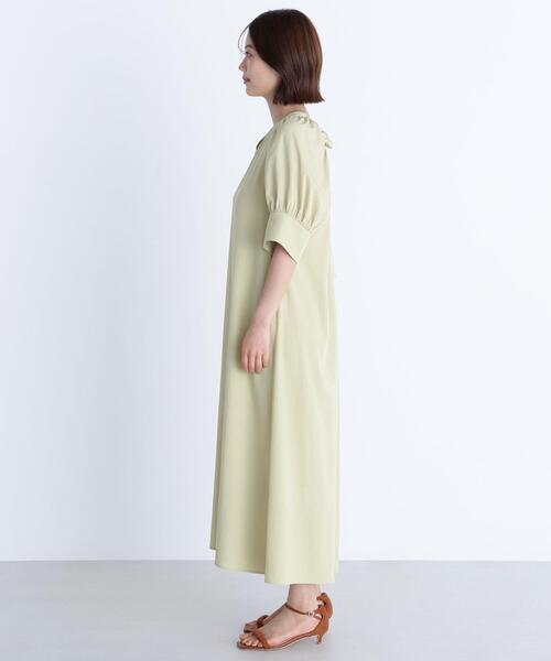 NATURAL BEAUTY BASIC(ナチュラルビューティーベーシック)の「◇バックリボンリラクシーワンピース(ワンピース・レディース・ブラック/ブラウン/ライトグリーン・MEDIUM/P/S)」の20枚目の写真