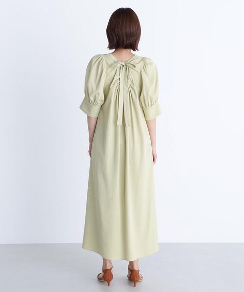 NATURAL BEAUTY BASIC(ナチュラルビューティーベーシック)の「◇バックリボンリラクシーワンピース(ワンピース・レディース・ブラック/ブラウン/ライトグリーン・MEDIUM/P/S)」の21枚目の写真