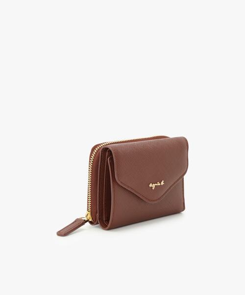 agnes b アニエスベー ウォレット 三つ折り財布 レザー ボヤージュ agnesb.VOYAGE 三つ折り財布 ミニウォレット ミニ