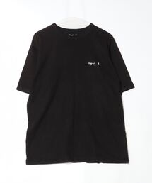 新品 未使用 タグ付き アニエスベー Tシャツ 総柄 半袖シャツ ブラック agnes b. - ♡未使用品 タグ付き アニエスベーメンズTシャツ♡の