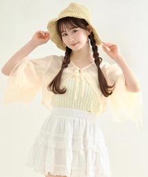 apres jour by あかちゃす | 【あかちゃすコラボアイテム】シアーフリルボレロ(カーディガン/ボレロ)