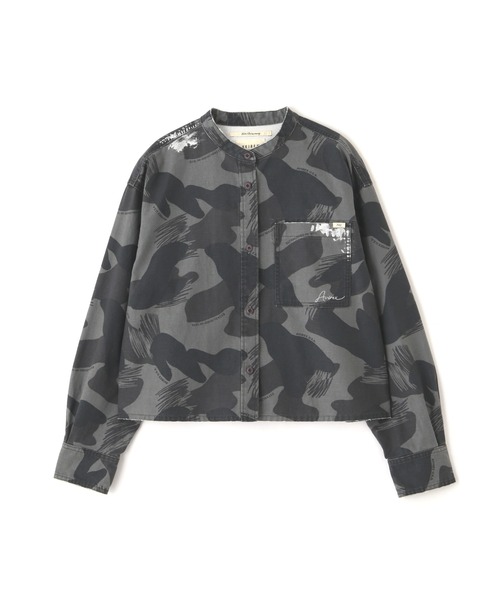 AVIREX（アヴィレックス）の「CAMOUFLAGE SHORT SHIRTS/カモフラージュショートシャツ（シャツ/ブラウス・レディース・オリーブ/ブラック・F）」の19枚目の写真