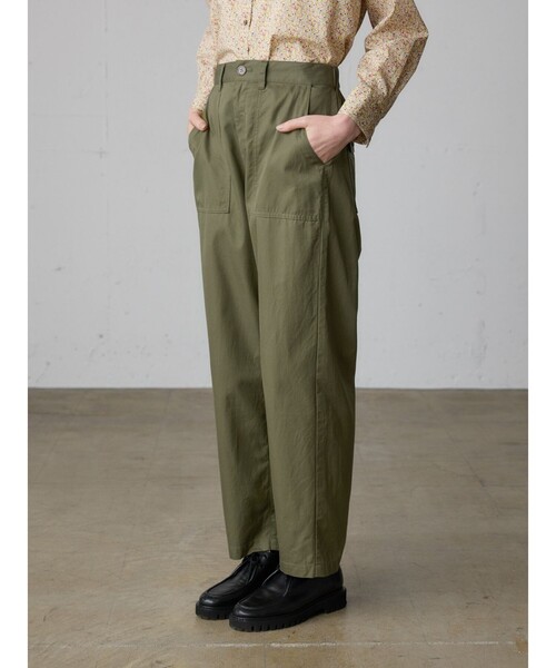 MidiUmi(ミディウミ)の「MidiUmi ベイカーストレートパンツ(その他パンツ・レディース・カーキ/ブラック・FREE)」の10枚目の写真