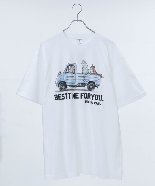 JOHN'S CLOSET（ジョンズクローゼット）の「【NV】〔HONDA/ホンダ〕アソートイラスト プリントTシャツ（Tシャツ/カットソー・メンズ・グレー系4/グレー系5/ホワイト系4/ホワイト系6/グレー系1/グレー系6/ホワイト系3/ホワイト系5/ホワイト系1/ホワイト系2/グレー系2/グレー系3・LARGE/X-LARGE/MEDIUM）」の2枚目の写真