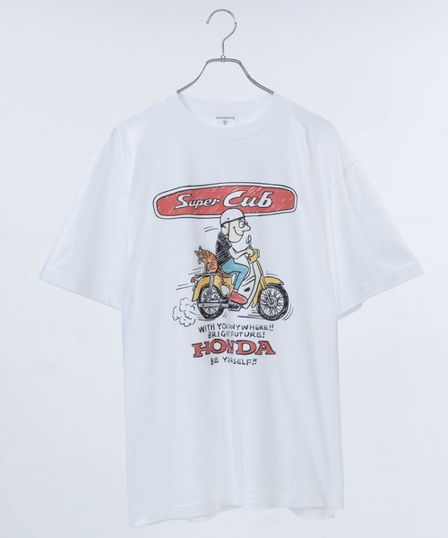 JOHN'S CLOSET（ジョンズクローゼット）の「【NV】〔HONDA/ホンダ〕アソートイラスト プリントTシャツ（Tシャツ/カットソー・メンズ・グレー系4/グレー系5/ホワイト系4/ホワイト系6/グレー系1/グレー系6/ホワイト系3/ホワイト系5/ホワイト系1/ホワイト系2/グレー系2/グレー系3・LARGE/X-LARGE/MEDIUM）」の6枚目の写真
