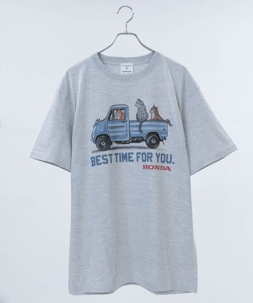 JOHN'S CLOSET（ジョンズクローゼット）の「【NV】〔HONDA/ホンダ〕アソートイラスト プリントTシャツ（Tシャツ/カットソー・メンズ・グレー系4/グレー系5/ホワイト系4/ホワイト系6/グレー系1/グレー系6/ホワイト系3/ホワイト系5/ホワイト系1/ホワイト系2/グレー系2/グレー系3・LARGE/X-LARGE/MEDIUM）」の8枚目の写真