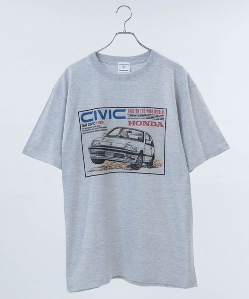 JOHN'S CLOSET（ジョンズクローゼット）の「【NV】〔HONDA/ホンダ〕アソートイラスト プリントTシャツ（Tシャツ/カットソー・メンズ・グレー系4/グレー系5/ホワイト系4/ホワイト系6/グレー系1/グレー系6/ホワイト系3/ホワイト系5/ホワイト系1/ホワイト系2/グレー系2/グレー系3・LARGE/X-LARGE/MEDIUM）」の9枚目の写真