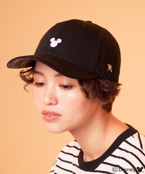 Disney(ディズニー)の「Mickey/Arnold Palmer/シェアキャップ(キャップ・レディース・ライトベージュ/ブラック・F)」の4枚目の写真