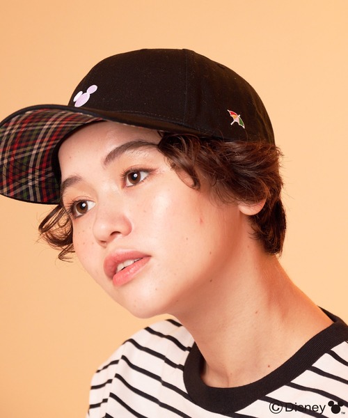 Disney(ディズニー)の「Mickey/Arnold Palmer/シェアキャップ(キャップ・レディース・ライトベージュ/ブラック・F)」の5枚目の写真