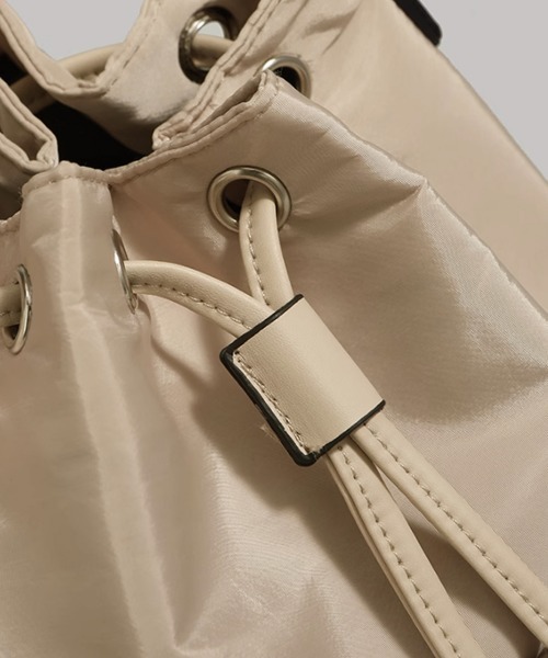 Miniministore(ミニミニストア)の「巾着ショルダーバッグ レディース 小さめ(ショルダーバッグ・レディース・アイボリー/ベージュ/グレー/カーキ/ブラック・FREE)」の17枚目の写真