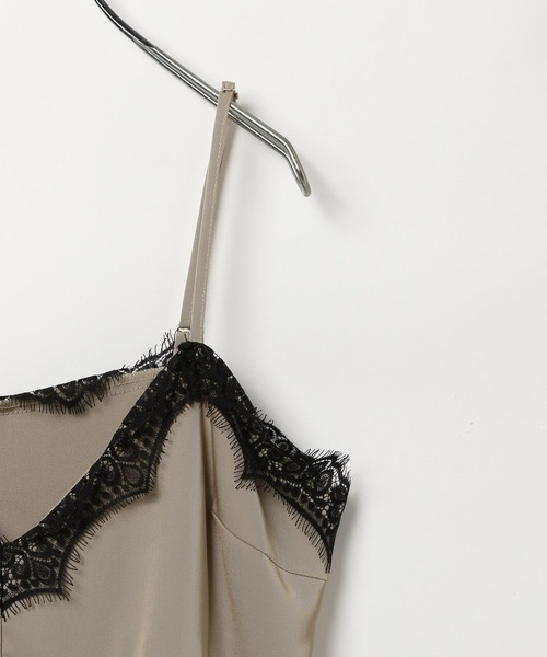 BAYFLOW（ベイフロー）の「【EF(エフ)】レースキャミソール（WOMEN）（キャミソール・レディース・ベージュ/チャコール・FREE）」の9枚目の写真