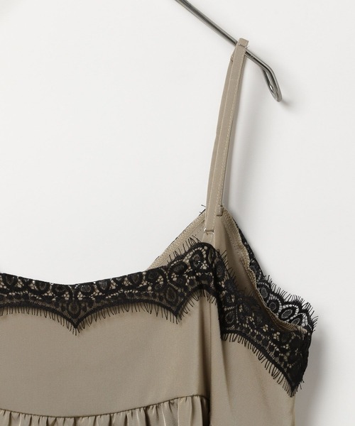 BAYFLOW（ベイフロー）の「【EF(エフ)】レースキャミソール（WOMEN）（キャミソール・レディース・ベージュ/チャコール・FREE）」の12枚目の写真