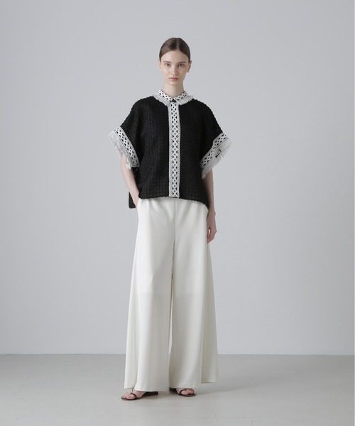 ADORE(アドーア)の「レーシーメッシュブラウス(シャツ/ブラウス・レディース・ブラック/ホワイト・38)」の18枚目の写真