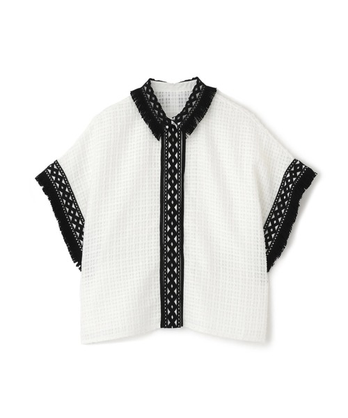 ADORE(アドーア)の「レーシーメッシュブラウス(シャツ/ブラウス・レディース・ブラック/ホワイト・38)」の20枚目の写真