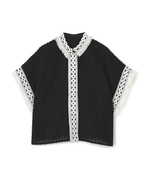 ADORE(アドーア)の「レーシーメッシュブラウス(シャツ/ブラウス・レディース・ブラック/ホワイト・38)」の21枚目の写真