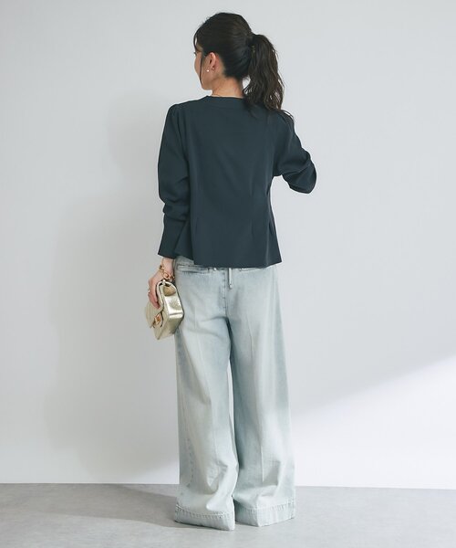 セール】Vネックペプラムカーディガン（カーディガン/ボレロ）｜La