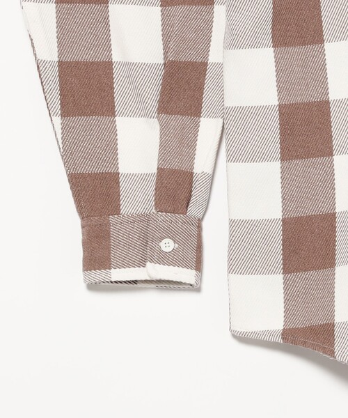 B:MING by BEAMS（ビーミングバイビームス）の「ユーズド ネルチェック シャツ（シャツ/ブラウス・メンズ・ブラウン/ブルー・S/M/L/XL）」の9枚目の写真