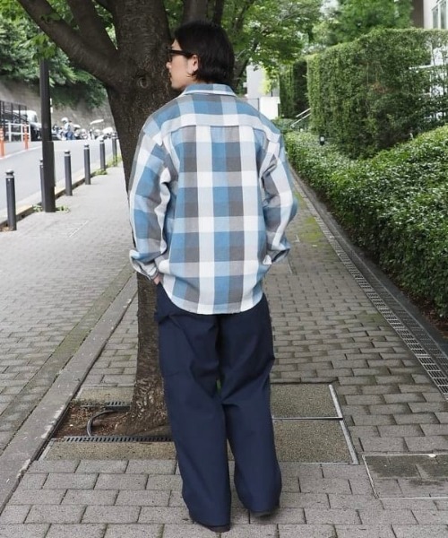 B:MING by BEAMS（ビーミングバイビームス）の「ユーズド ネルチェック シャツ（シャツ/ブラウス・メンズ・ブラウン/ブルー・S/M/L/XL）」の4枚目の写真