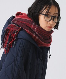 BEAMS BOY | 大判 チェック柄 ストール(マフラー)