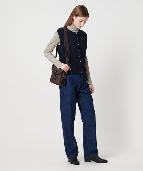 Steven Alan＞コットン カシミヤ ラッフル ニットベスト（ベスト