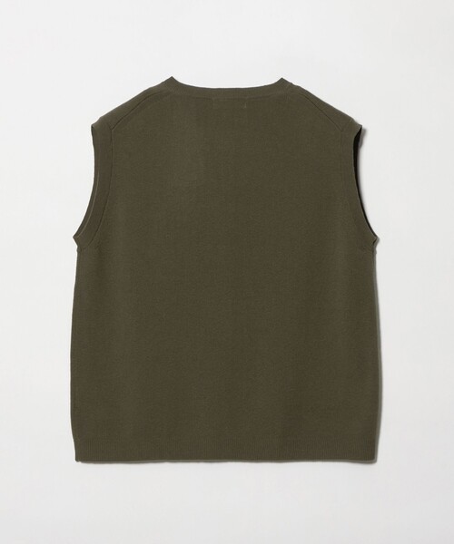 Steven Alan（スティーブンアラン）の「＜Steven Alan＞コットン カシミヤ ラッフル ニットベスト（ベスト・レディース・オリーブ/ネイビー・FREE）」の11枚目の写真
