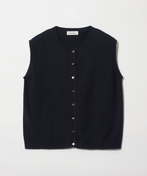 コットンカシミヤニットベスト セール】 【洗える】コットンカシミヤ ニットベスト （ベスト