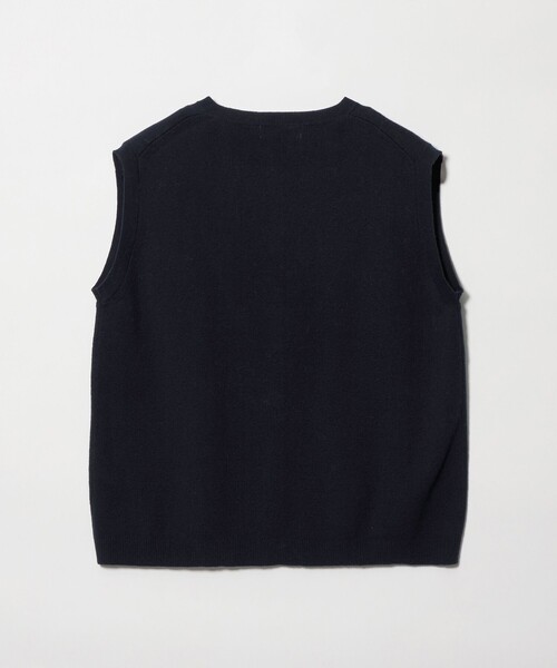 Steven Alan（スティーブンアラン）の「＜Steven Alan＞コットン カシミヤ ラッフル ニットベスト（ベスト・レディース・オリーブ/ネイビー・FREE）」の18枚目の写真